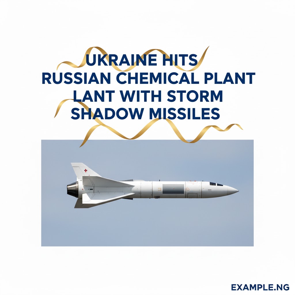Ukraine Hits Russian Chemical Plant With Storm Shadow Missiles