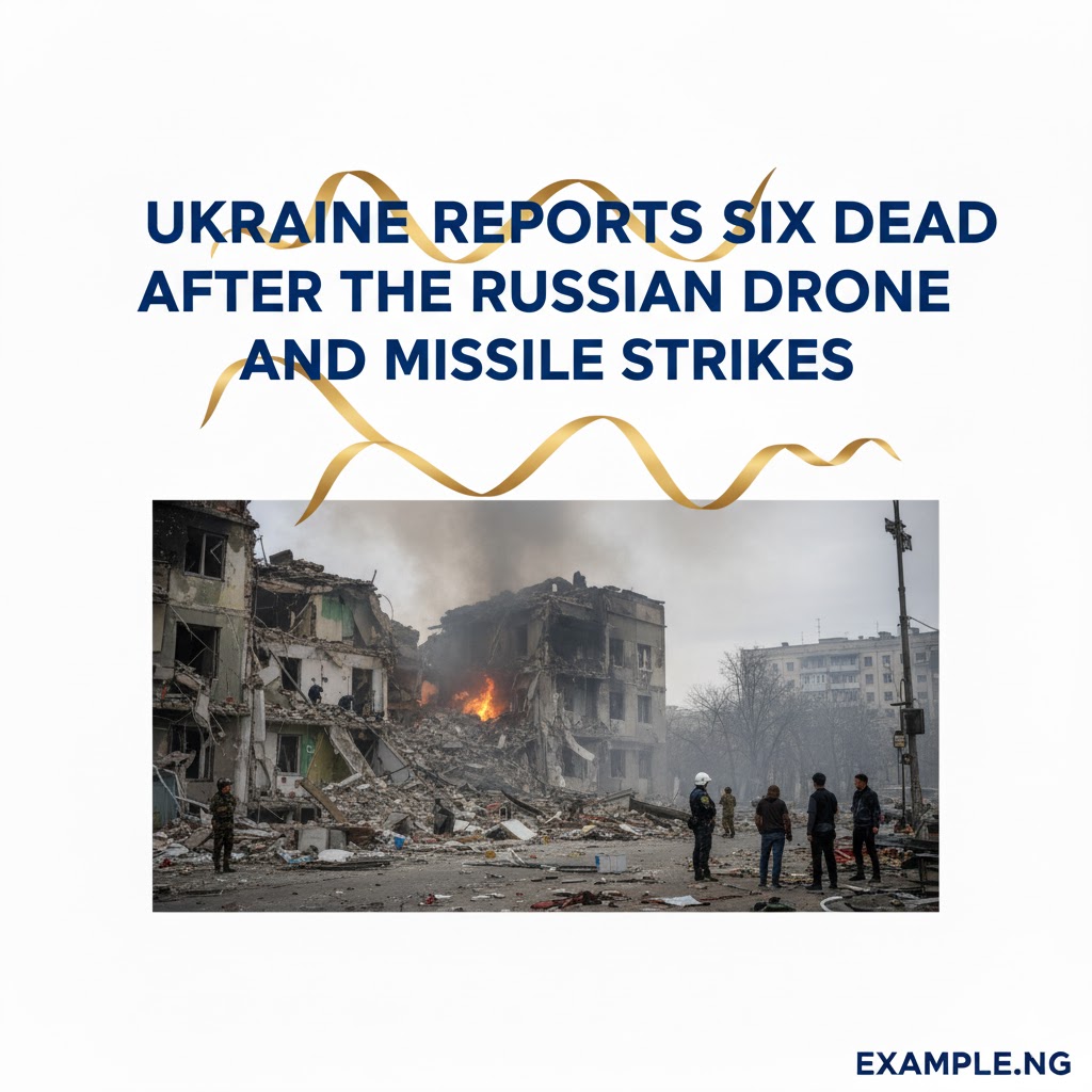 Ukraine Reports Six Dead After The Russian Drone And Missile Strikes