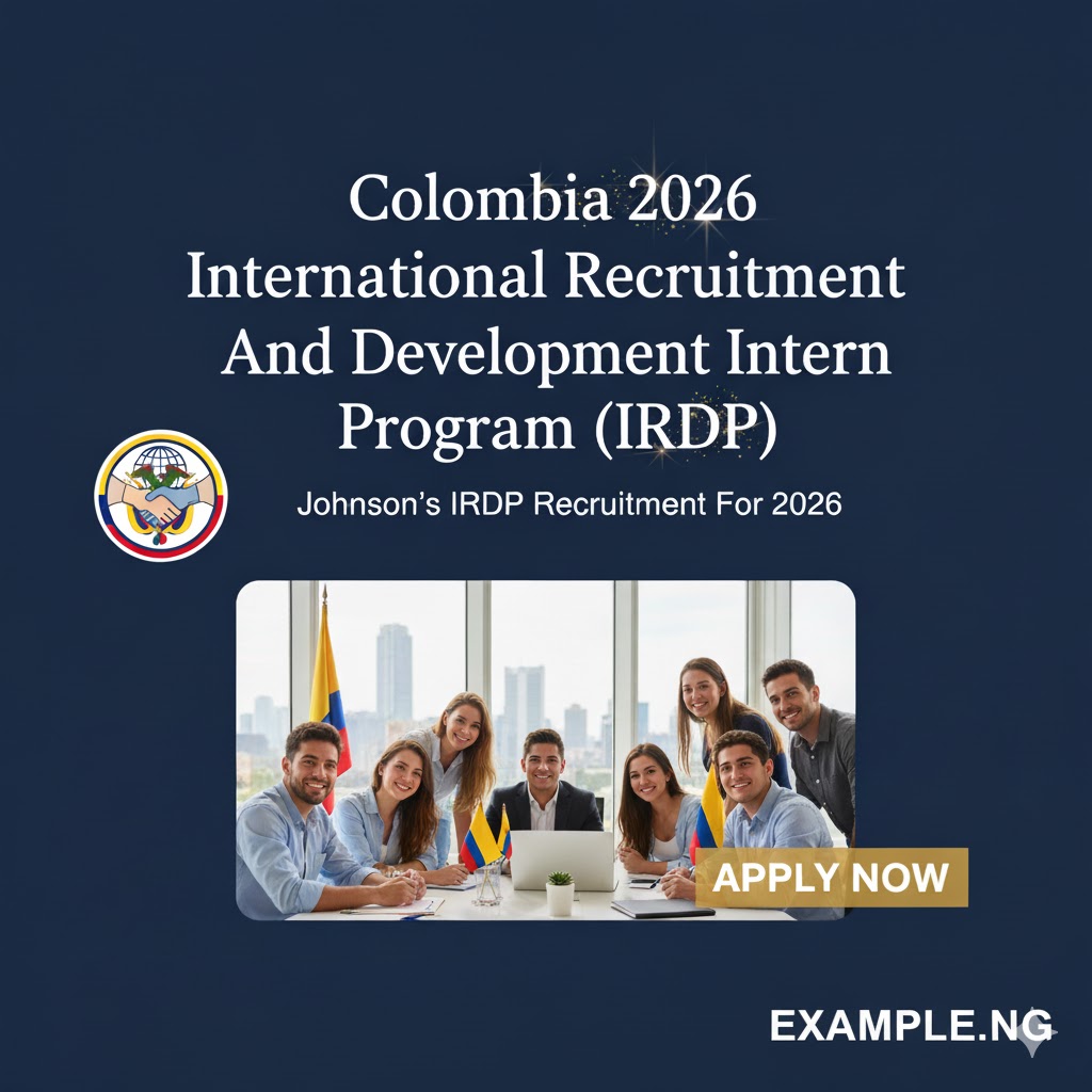 Colombia 2026 International Recruitment And Development Intern Program (IRDP) – Johnson’s IRDP Recruitment For 2026