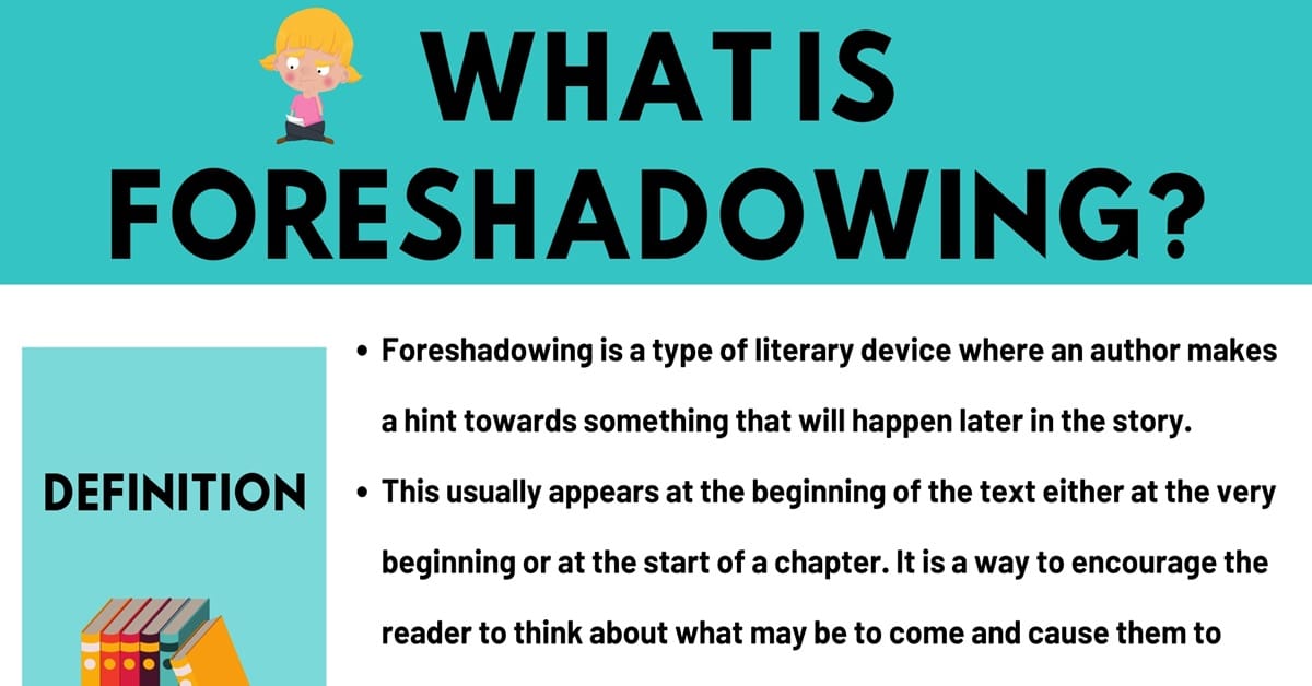 examples of foreshadowing in creative writing