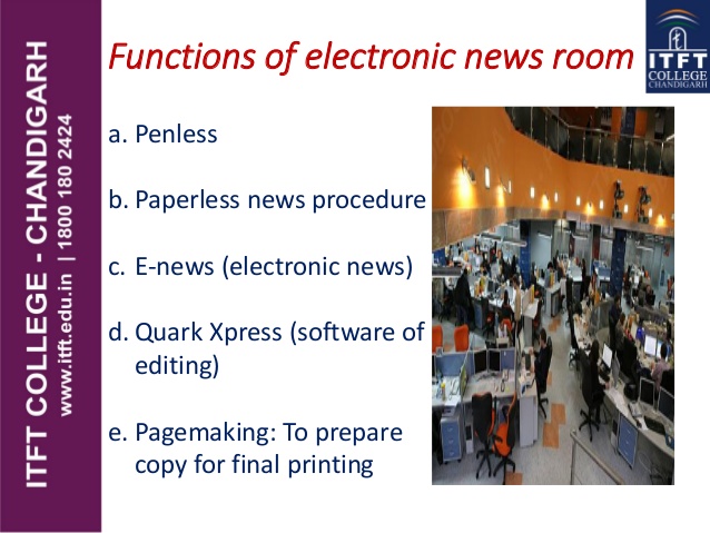 Functions of Newsroom