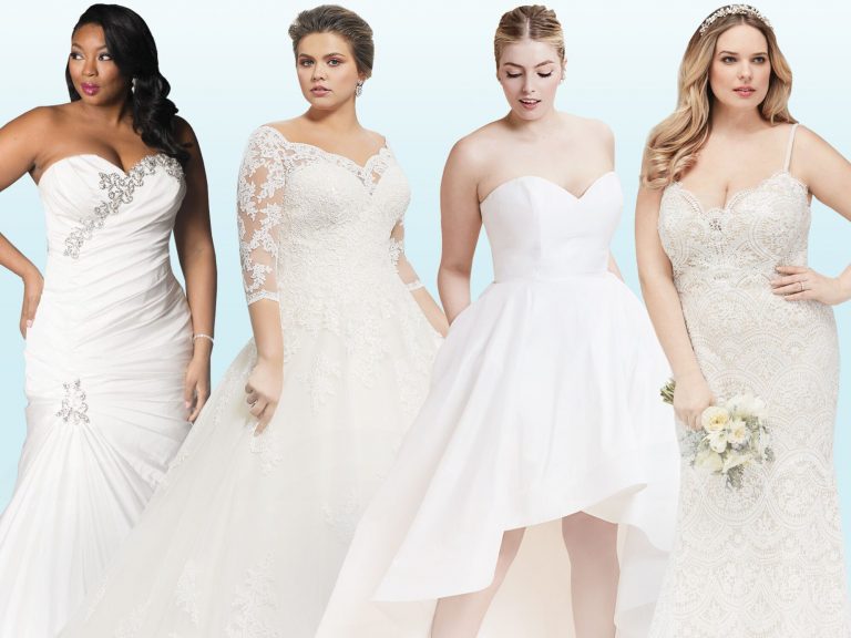 4 Examples of Wedding Gowns for fat brides