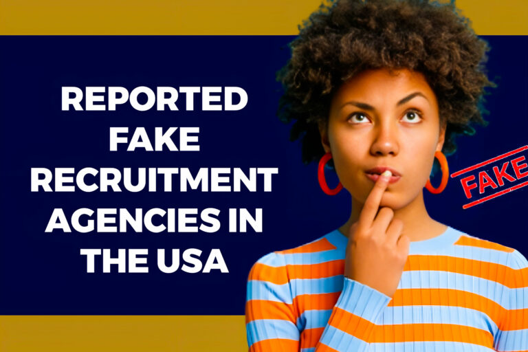 Reported Fake Recruitment Agencies In The USA – List Of Fake Recruitment Agencies In USA