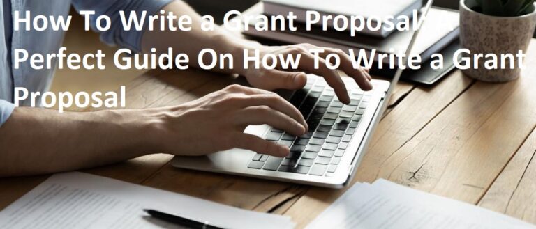 How To Write a Grant Proposal: A Perfect Guide On How To Write a Grant Proposal
