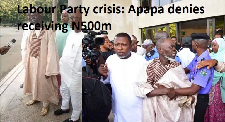 Labour Party crisis: Apapa denies receiving N500m