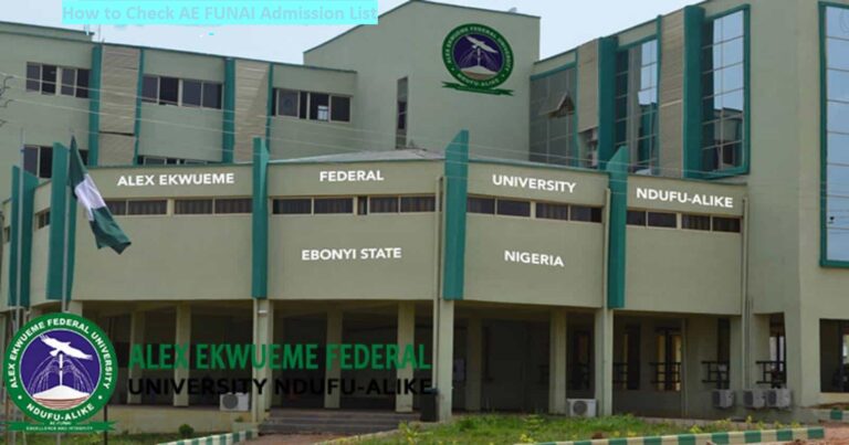 AE FUNAI Admission List 2023/2024 -check your Admission Status with this Easy steps AE FUNAI Admission List 2023/2024 -check your Admission Status with this Easy steps
