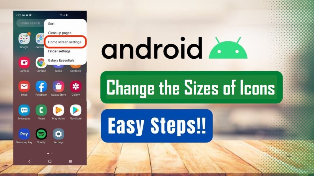 How to Change the Sizes of Icons on Android Device
