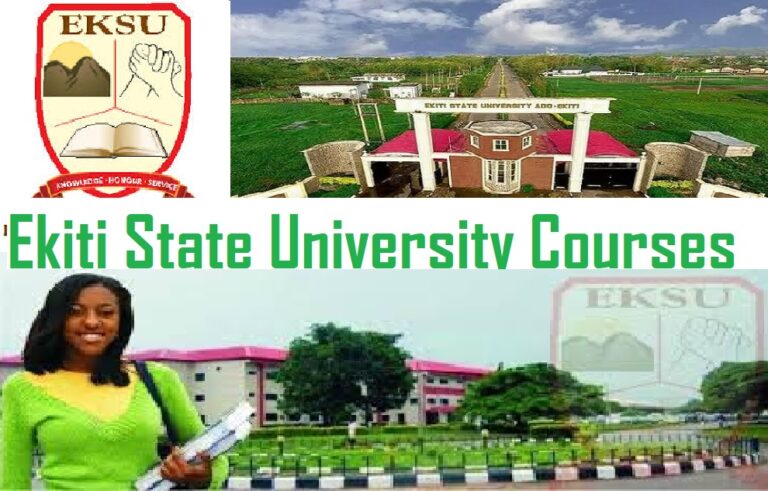 Ekiti State University Courses: See Their List of Courses and Their Duration