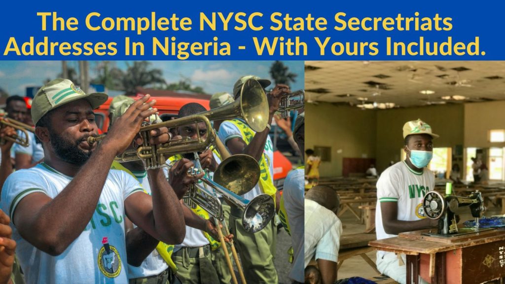 The Complete NYSC State Secretariat Addresses In Nigeria, With Yours Included