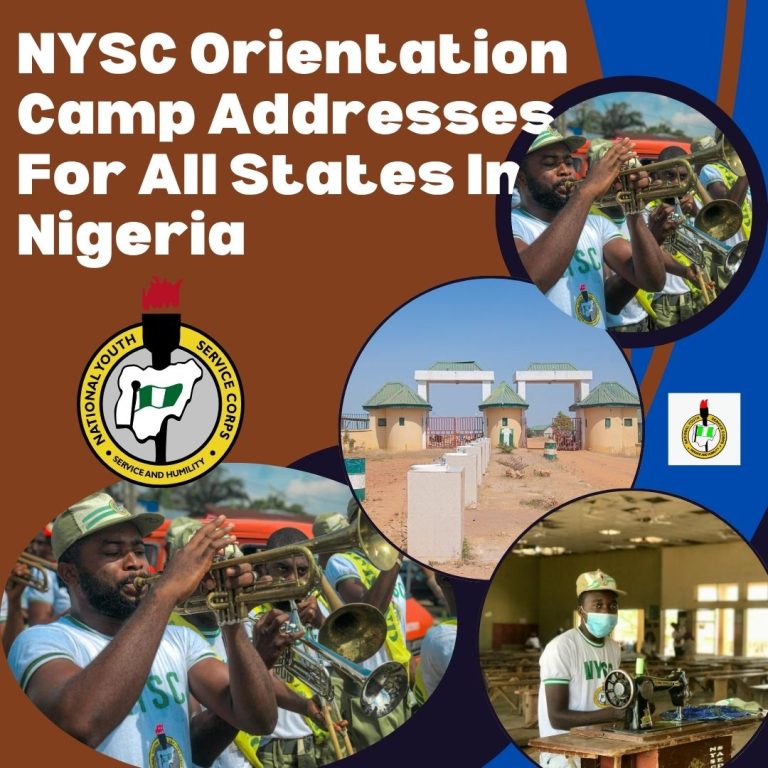 NYSC Orientation Camp Addresses - For All States In Nigeria
