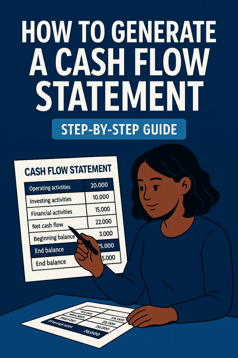 How  To Generate A Cashflow Statement – Step-by-Step Guide