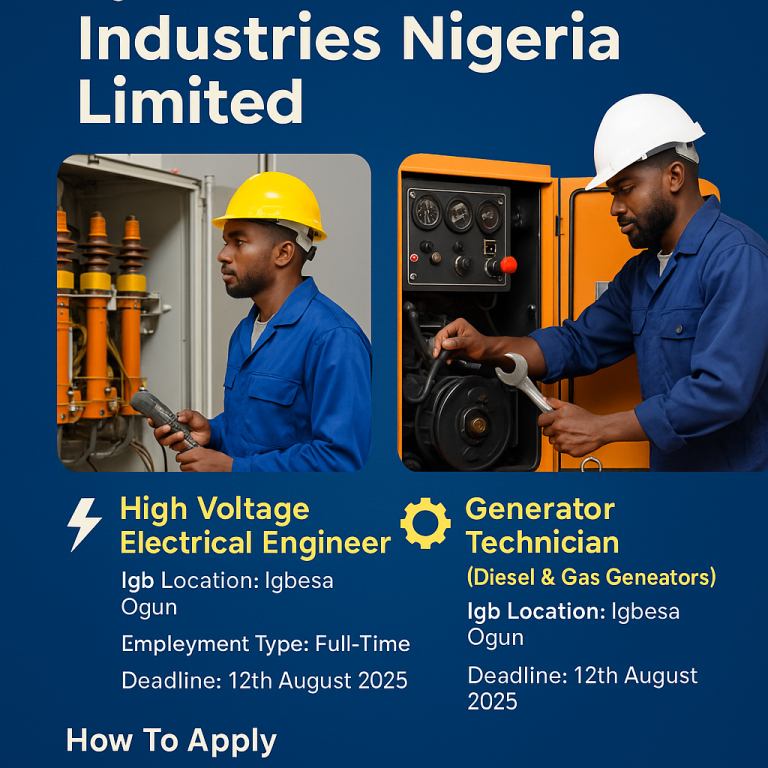 Job Openings At Viju Industries Nigeria Limited Job Openings At Viju Industries Nigeria Limited