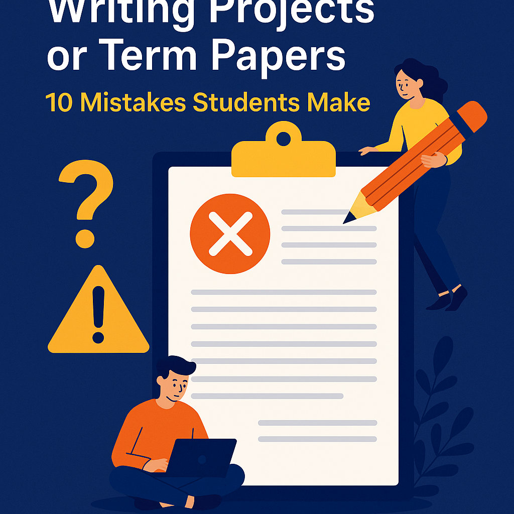 Writing Projects Or Term Papers - 10 Mistakes Students Make