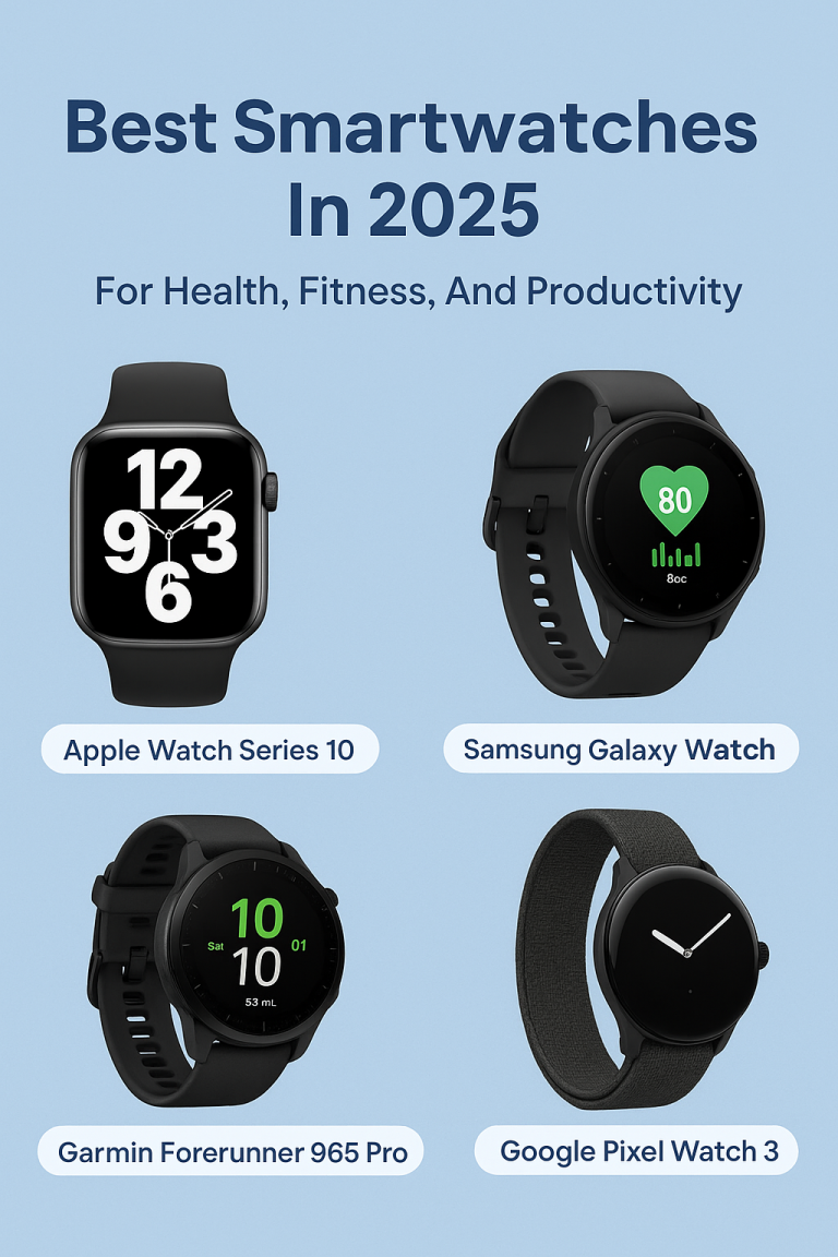 Best Smartwatches In 2025 - For Health, Fitness, And Productivity         