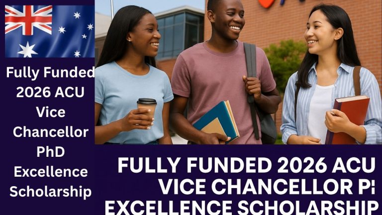 Fully Funded 2026 ACU Vice Chancellor PhD Excellence Scholarship Fully Funded 2026 ACU Vice Chancellor PhD Excellence Scholarship