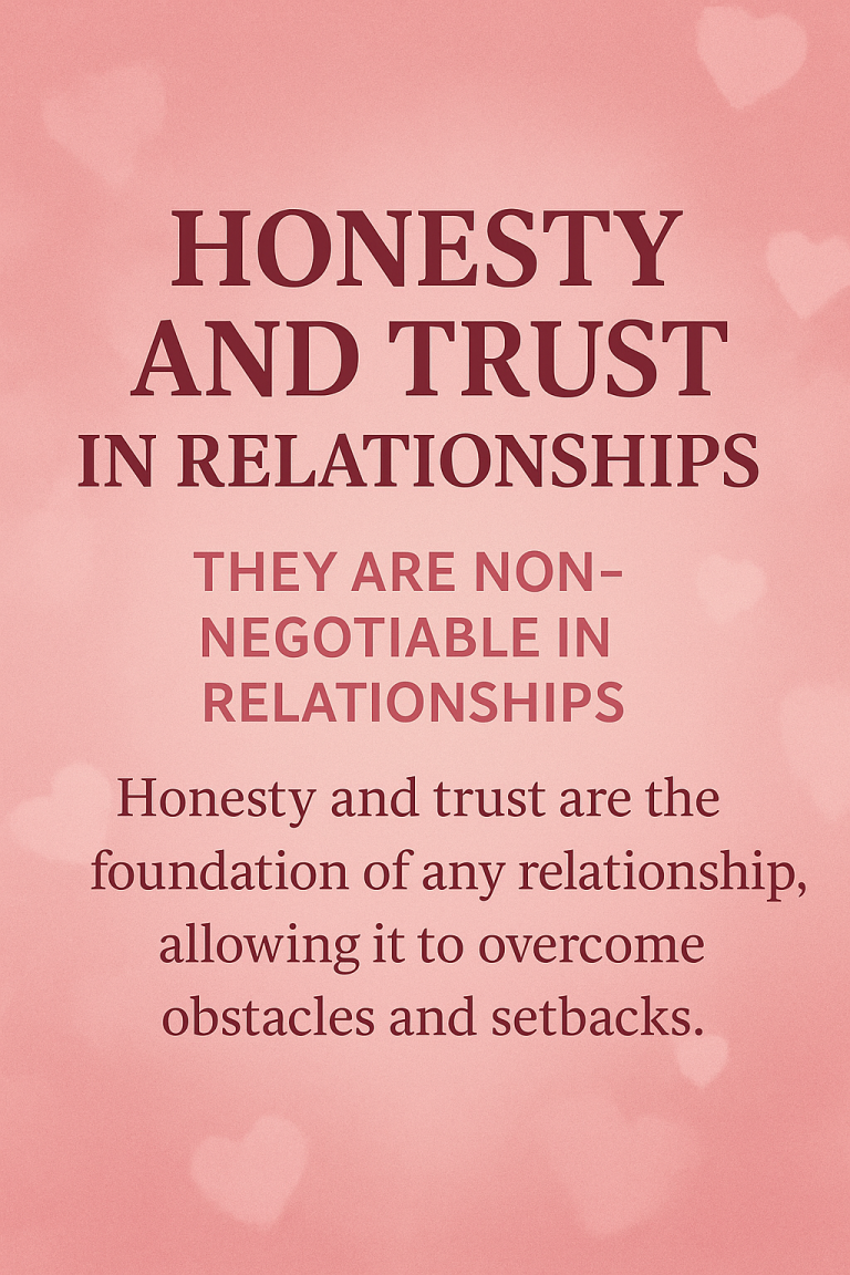 Honesty And Trust In Relationships – They  Are Non-Negotiable In Relationships