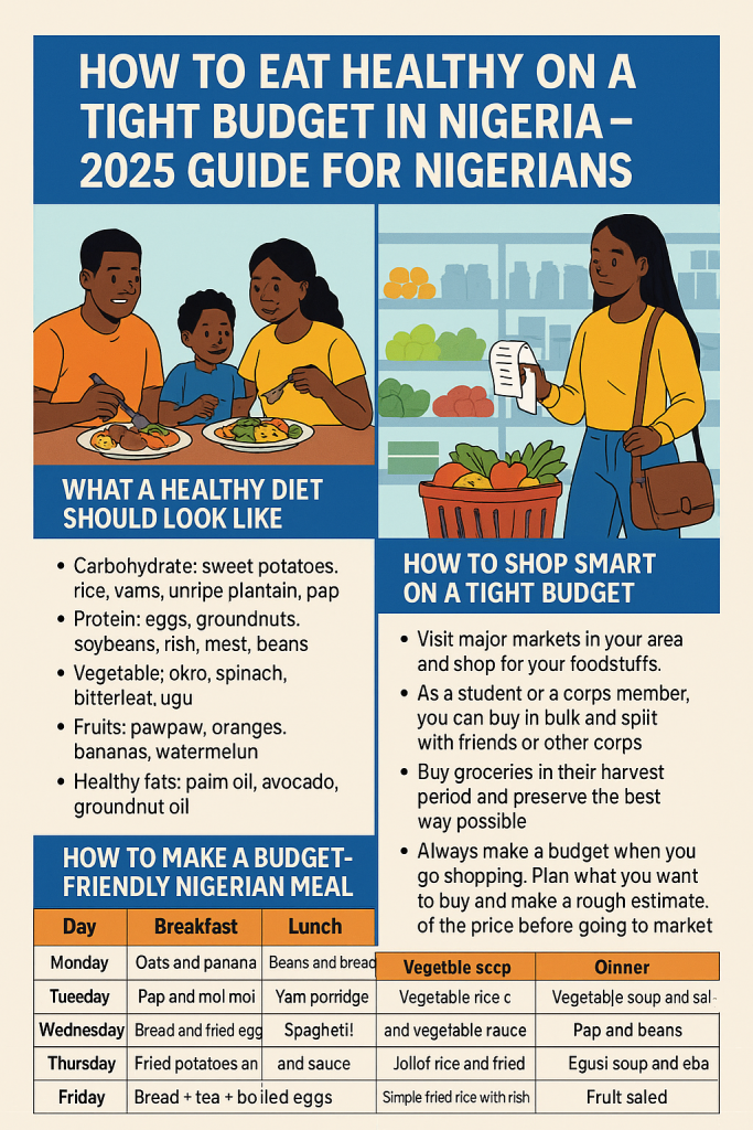 How To Eat Healthy On A Tight Budget In Nigeria – 2025 Guide For Nigerians