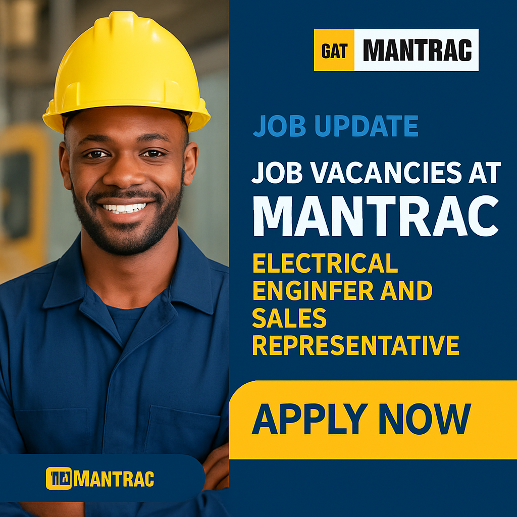 Job Update  - Job Vacancies At Mantrac For Electrical Engineer And Sales Representative