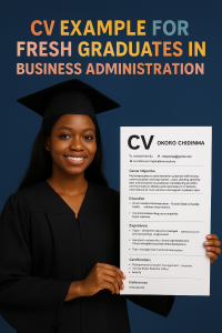 CV Example For Fresh Graduates In Business Administration – With Practical Examples 1 CV Example For Fresh Graduates In Business Administration – With Practical Examples