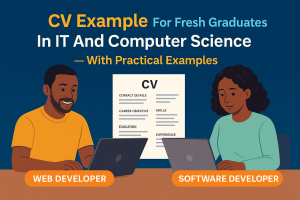 CV Example For Fresh Graduates In IT And Computer Science – With Practical Examples 1 CV Example For Fresh Graduates In IT And Computer Science – With Practical Examples