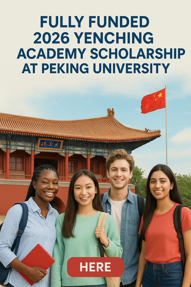 Fully Funded 2026 Yenching Academy Scholarship at Peking University