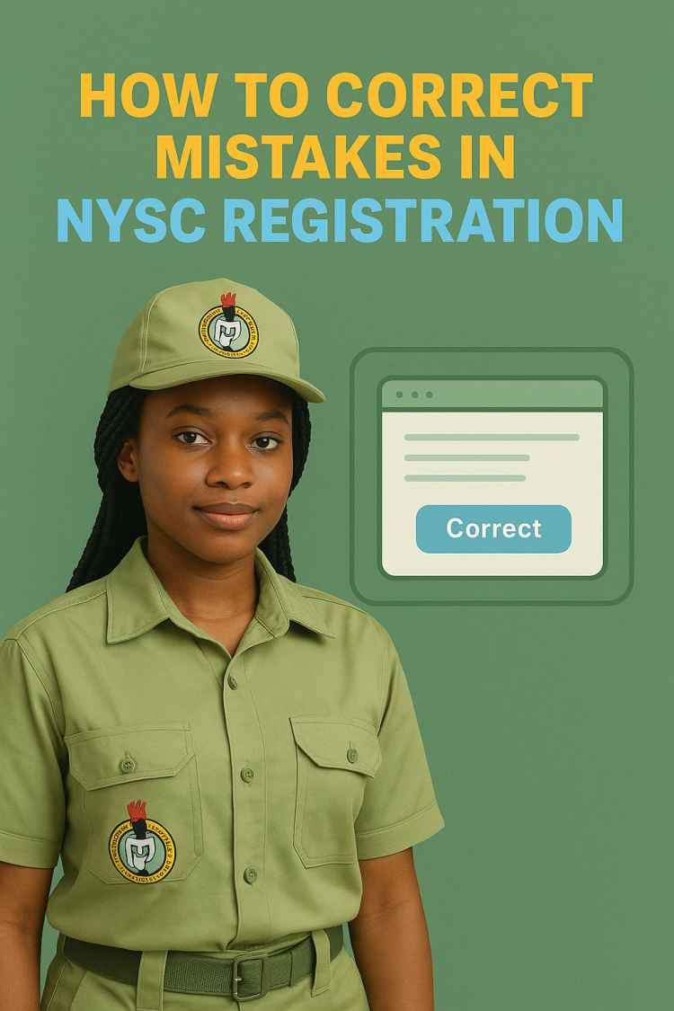 How To Correct Mistakes In NYSC Registration – Step By Step