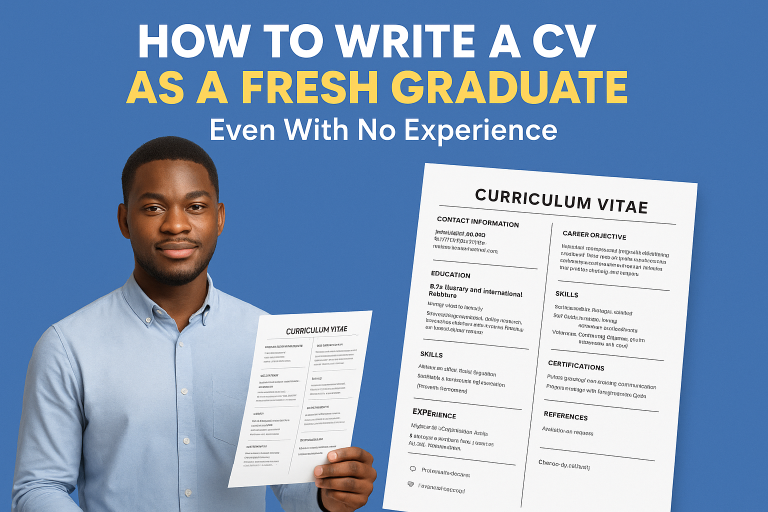 How To Write A CV As A Fresh Graduate – Even With No Experience