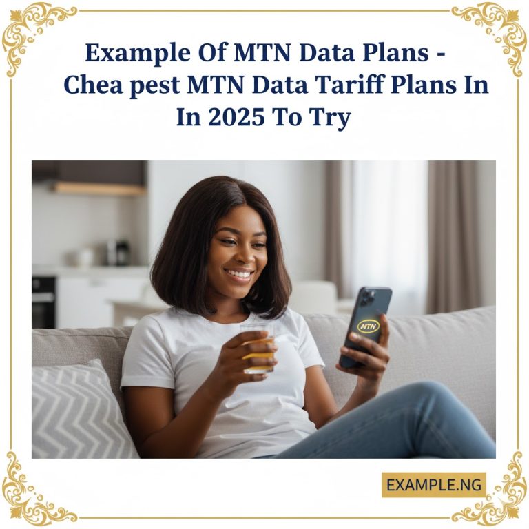 Example Of MTN Data Plans – Cheapest MTN Data Tariff Plans In 2025 To Try